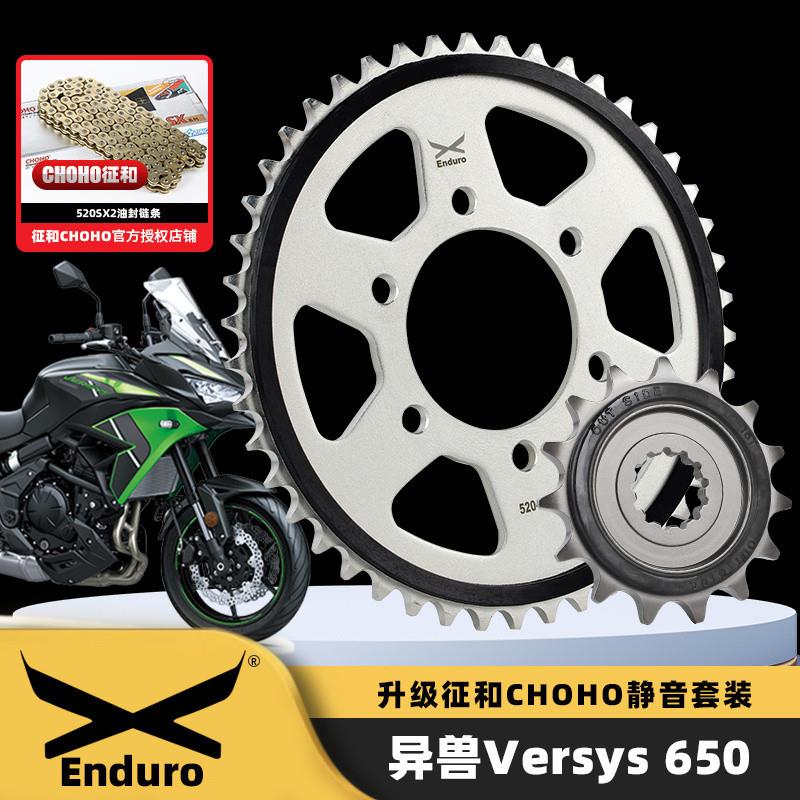 适用川崎异兽650z650小火神650链轮大小飞牙盘征和SX2油封链条