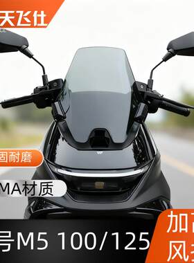 天飞仕适用于2025款九号M5加高风挡M5100/125护胸风镜改装防风挡