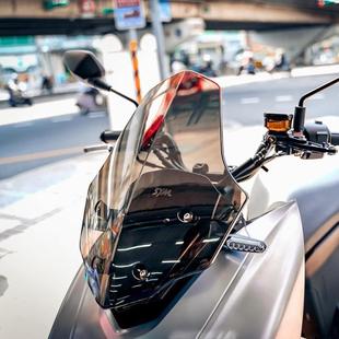 天飞仕适用三阳曼巴150改装风挡曼巴158前挡风镜配件MMBCU150前挡