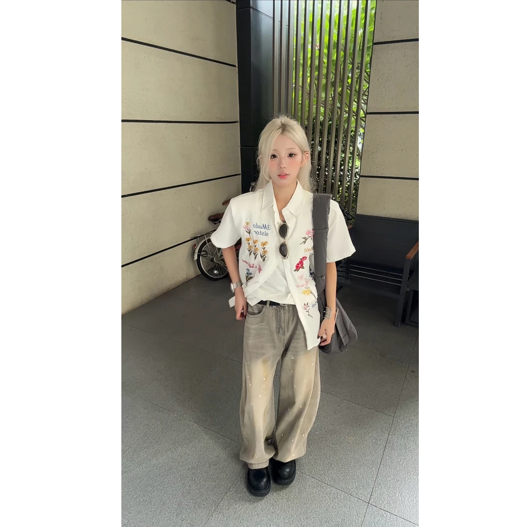 彩色花卉趣味时尚套装