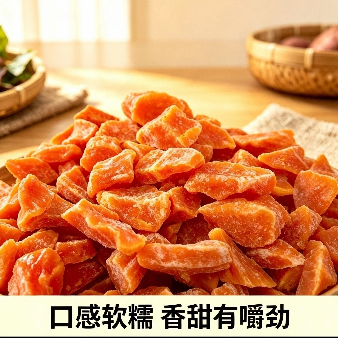 正宗龙岩特产软糯香甜地瓜角干新鲜番薯块休闲零食红薯干
