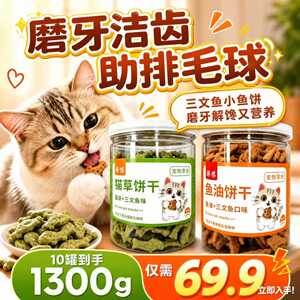 猫草猫薄荷化毛洁齿磨牙零食