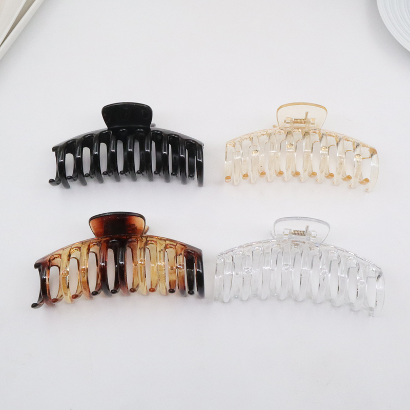 实用款龙骨抓夹~基础款洗澡夹百搭好用发卡11厘米长ins风简约发抓