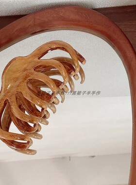 美拉德色系秋冬新款大号抓夹