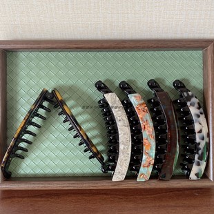 13厘米大号香蕉夹醋酸片扭扭夹马尾夹横夹发量多适用基础款发夹子