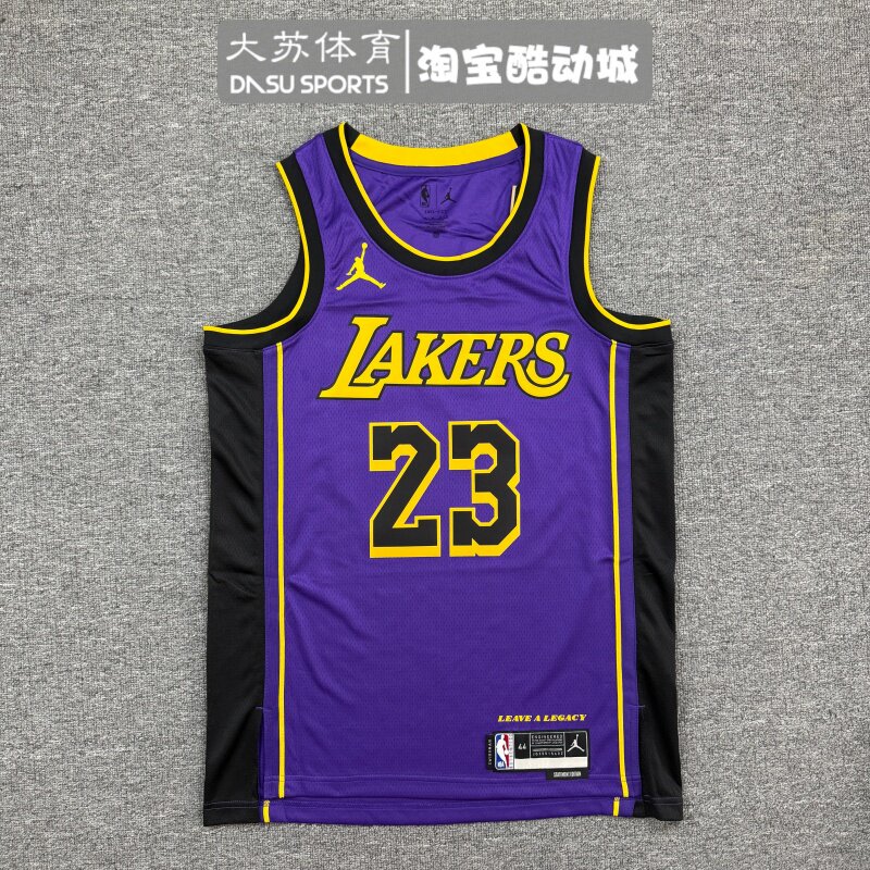 Nike耐克男子夏季洛杉矶湖人队詹姆斯球迷版篮球服球衣DO9530-508