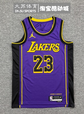 Nike耐克男子夏季洛杉矶湖人队詹姆斯球迷版篮球服球衣DO9530-508