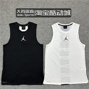 NIKE/耐克AJ男子篮球运动训练休闲速干透气背心短袖T恤892072-100