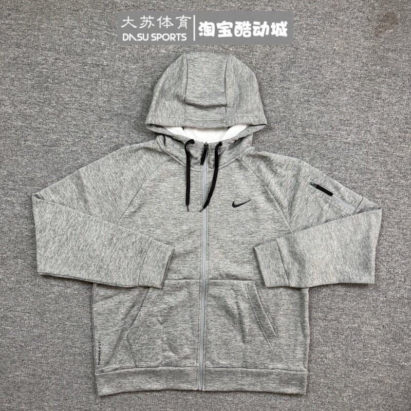 耐克男子秋冬加绒训练连帽外套