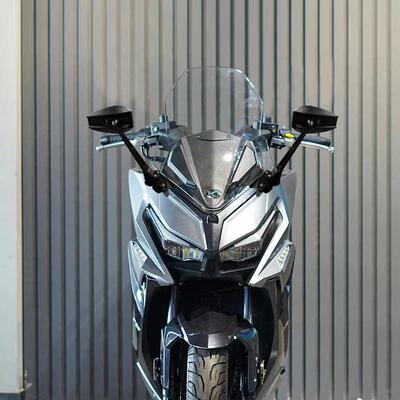 适用光阳RKH150改装后照镜前移RacingH150前移支架H150反光镜配件
