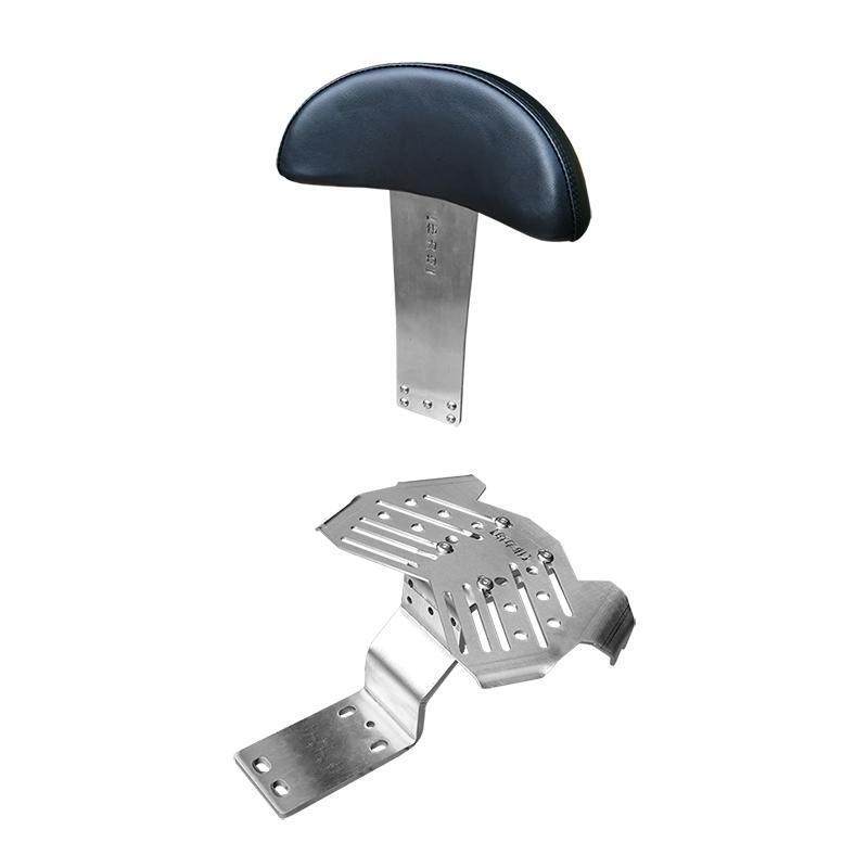 适用新款于本菱50CC硬尾猴货架加厚不锈钢尾箱支架靠背原车改装