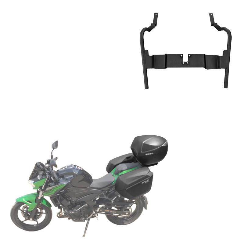 适用新款于川崎Z400后货架ninja400夏德边箱支架SHAD三箱边包改装