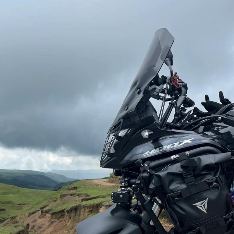 适用本田CB400X前挡风罩配件风挡进口玻璃护胸CB500X挡风玻璃风挡