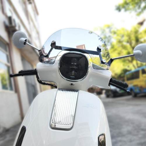 天飞仕适用本田NWF125改装风挡F125前挡风复古防风板挡雨板配件