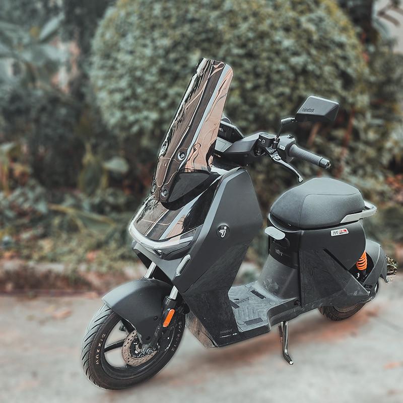 天飞仕适用于九号Dz110P改装风挡猎户座前挡风加高加宽护胸板配件