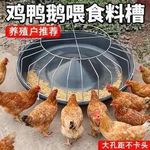 喂鸡食槽水槽一体防扒食鸡鸭鹅喂料食槽新款喂鸡料槽不漏水喂料槽