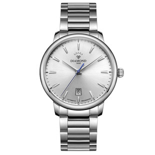 上海钻石牌手表全自动机械表简约时尚 腕表公务员手表 商务休闲男士