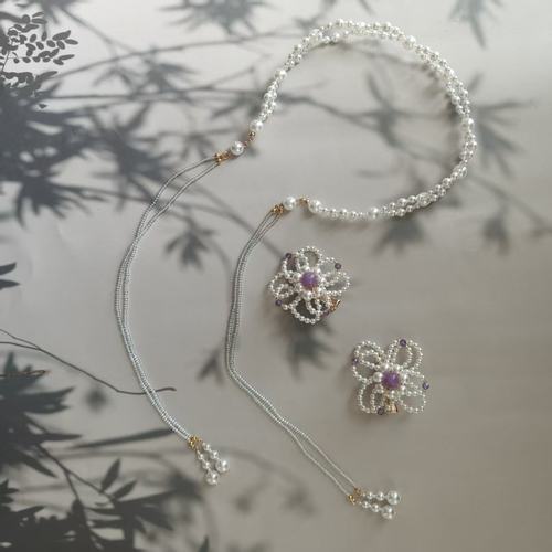 风雪初晴  缠丝绕发箍发夹华若手工古风汉服时尚饰品发饰头饰女