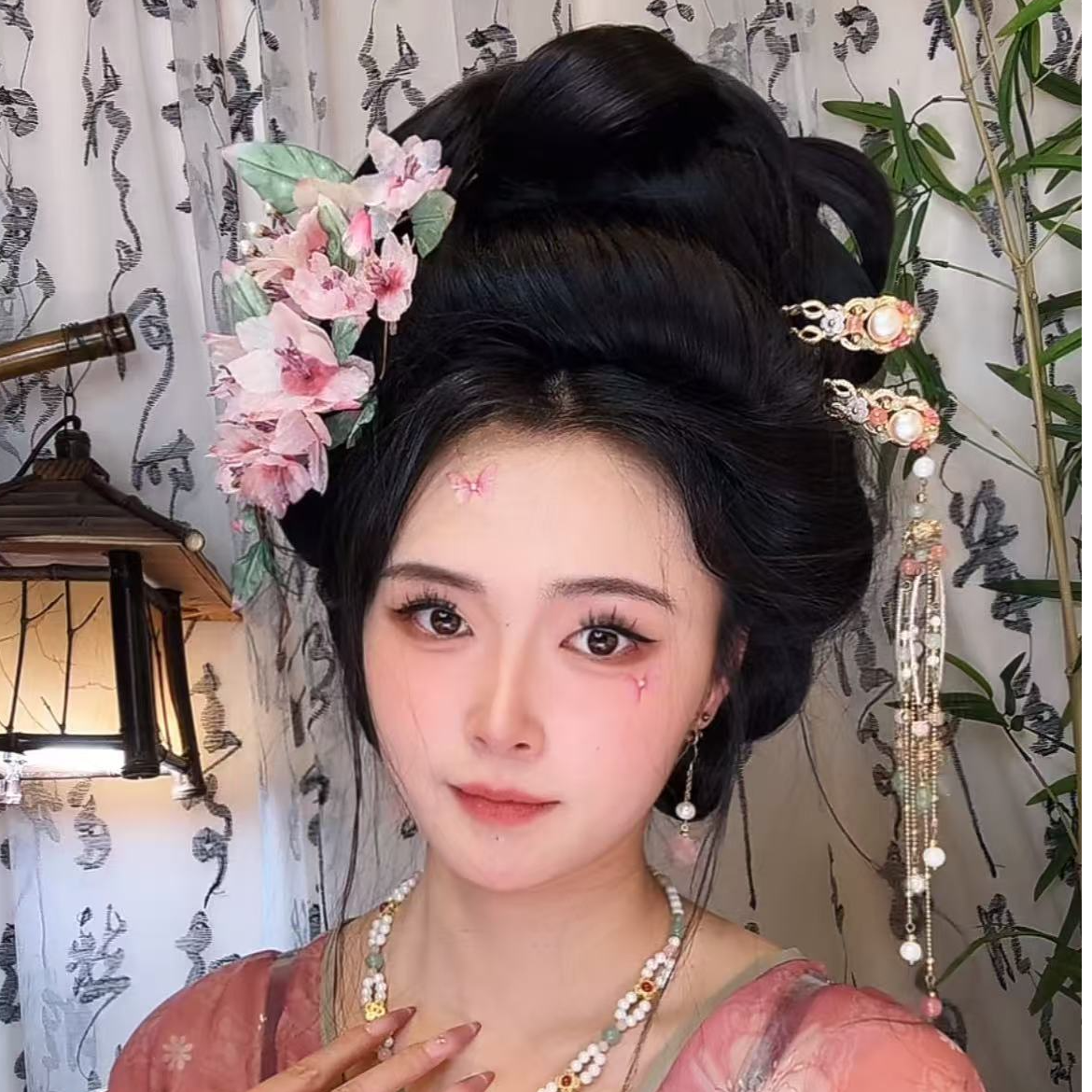 长流苏灵雾晚发簪风雪初晴古风