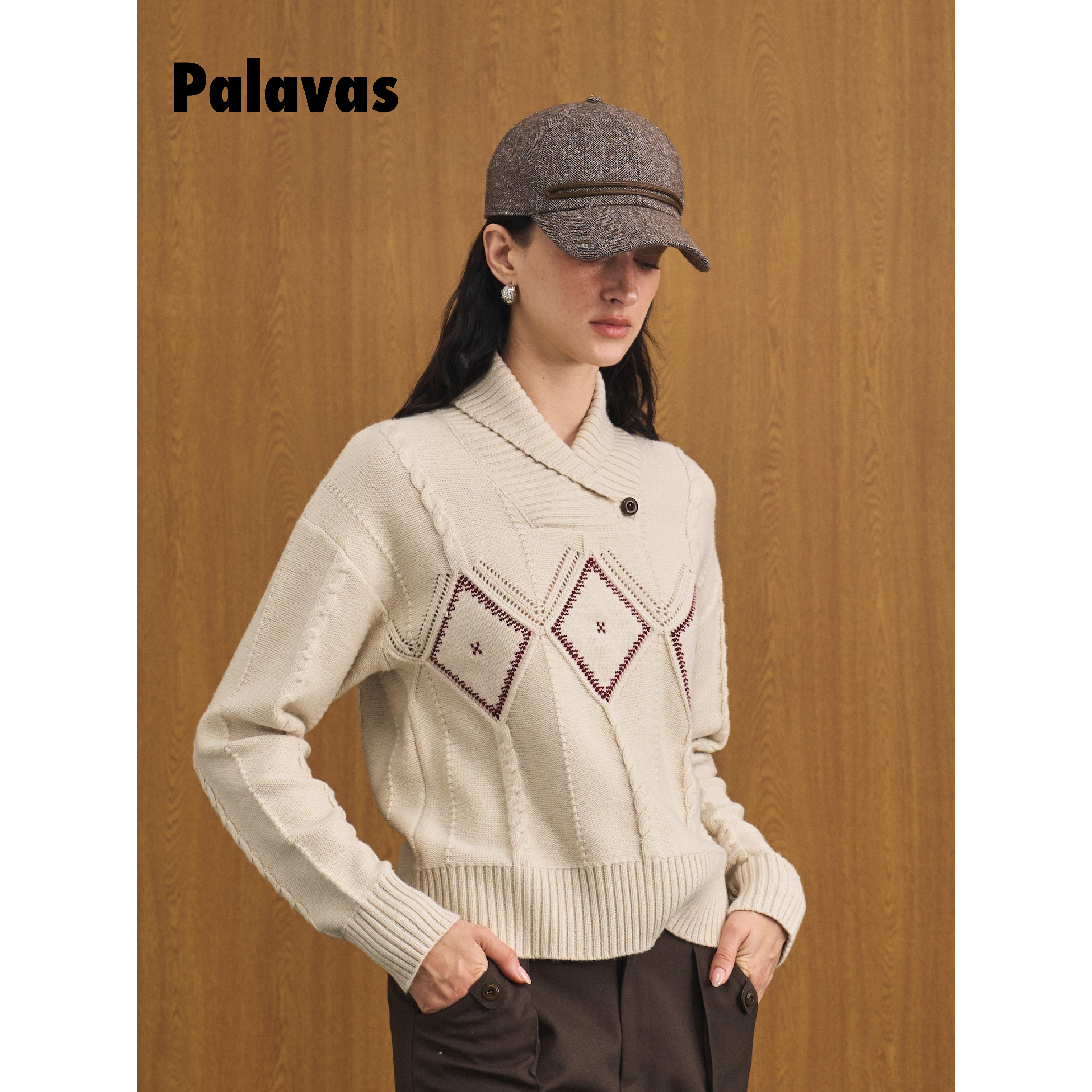 新品Palavas吴谨言同款双轨序曲棒球帽复古棒球帽女英伦风原创,女装/女士精品,时尚套装,淘宝优惠券,粉丝福利购,淘宝优惠卷