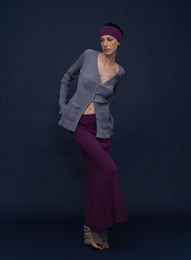 o cloche code_羊毛针织曲线半裙_Woolknit Fishtail Skirt