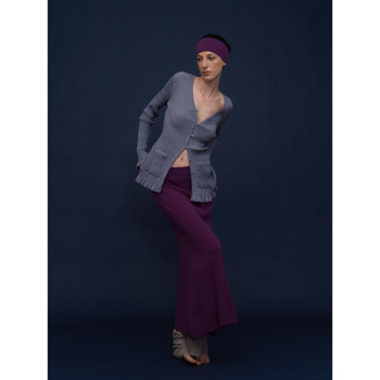 o cloche code_羊毛针织曲线半裙_Woolknit Fishtail Skirt