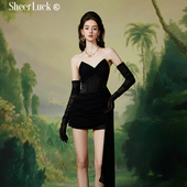 新晚宴派对手套鱼骨飘带裙裤 合集 Luck 官方24夏季 折 Sheer