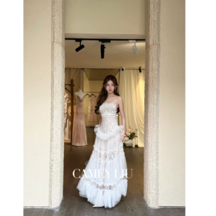 蕾丝提花连衣裙 新款 CAMEYLIU 2026早春SS