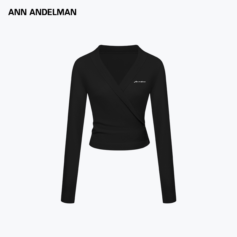 ANN ANDELMAN 新款修身包裹式针织开衫女薄款上衣