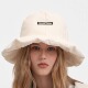 白色大帽檐小标时尚 Maison Wester25秋季 渔夫帽
