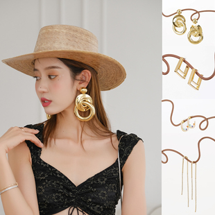 国现喜哥同款 Cult Gaia正品 24新款宴会夸张耳饰合集气质高级