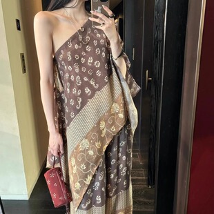 25夏季 设计师女装 MAKEIF联名款 波嬉系原创印花宽松长裤 ODTD