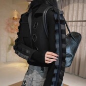 黑白毛呢短夹克 Whole9yards新加坡设计师品牌 2折 毛晓彤同款