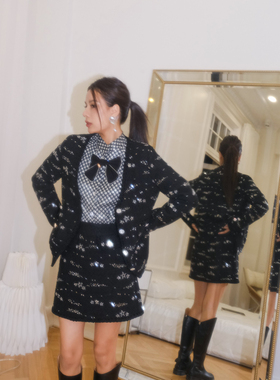 清货折 Sister Jane 2J星星绣片香风外套半裙泡泡袖蝴蝶结上衣