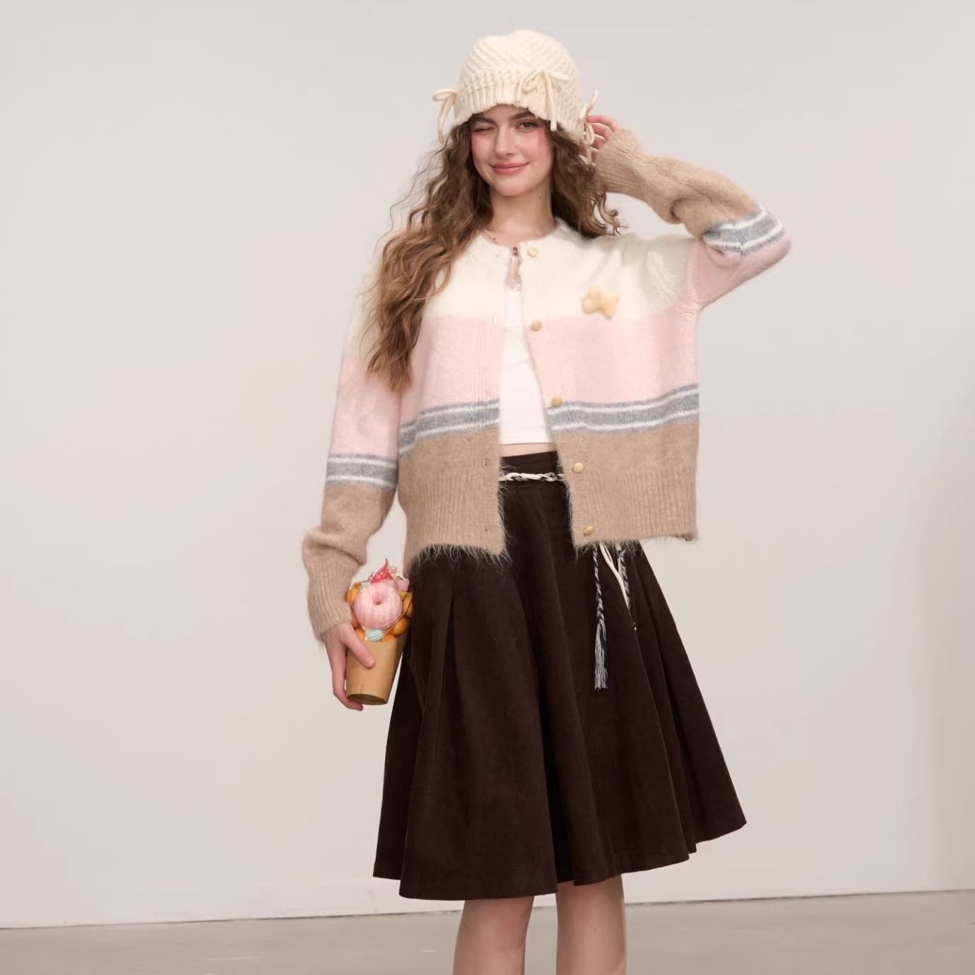 Cloud Season 25AW 奶油慕斯毛衣开衫