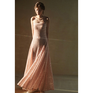 Tension Archive 亮片针织抹胸大摆吊带连衣裙