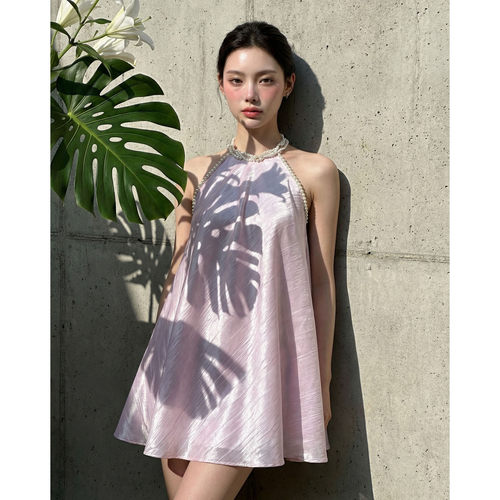 IFAY BY FAYE 26SS 珠光露背上衣