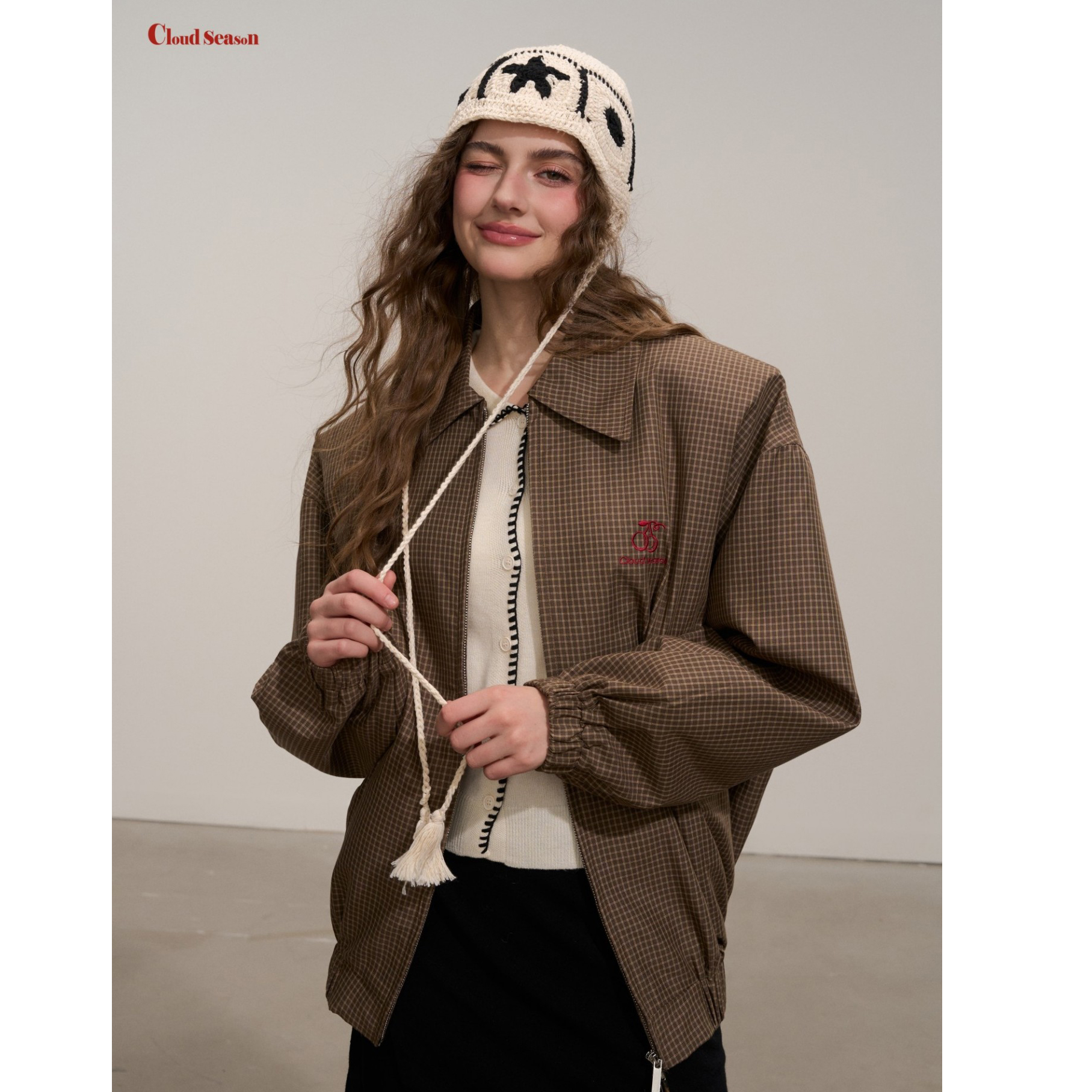 Cloud Season 25AW 爵士少女格纹外套