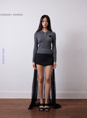 【新品】NECESSARY ANANKE 植绒针织上衣