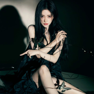 鞠婧祎ESTER 官方授权24早春提花面料蓬蓬吊带裙高级百搭 HSU