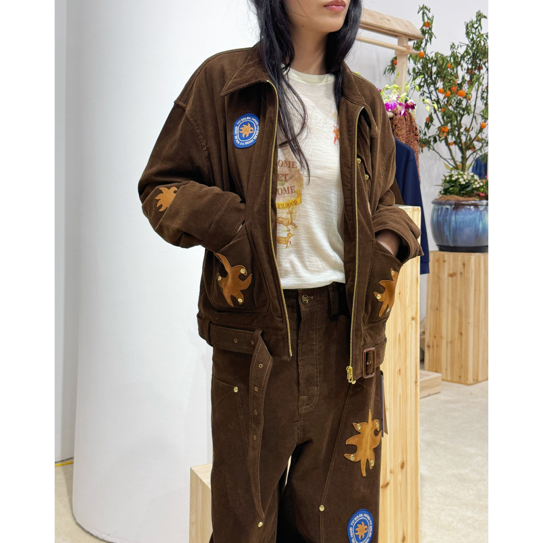 [新品]GARCON BY GARCON 太阳饰灯芯绒Primaloft棉夹克