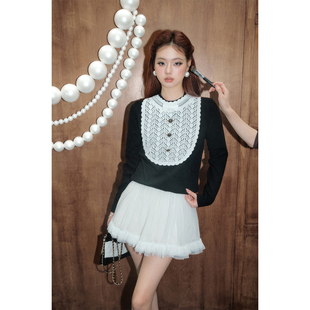 宫廷风蕾丝针织衫 2025AW新款 DUO OLIVIA