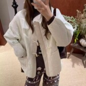 拱门超声波Primaloft棉牛角扣夹克 25AW 经典 GARCON