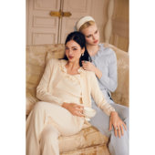 Maison 针织软糯上衣可翻折垂坠感长裤 Wester26春新品 荷叶领袖