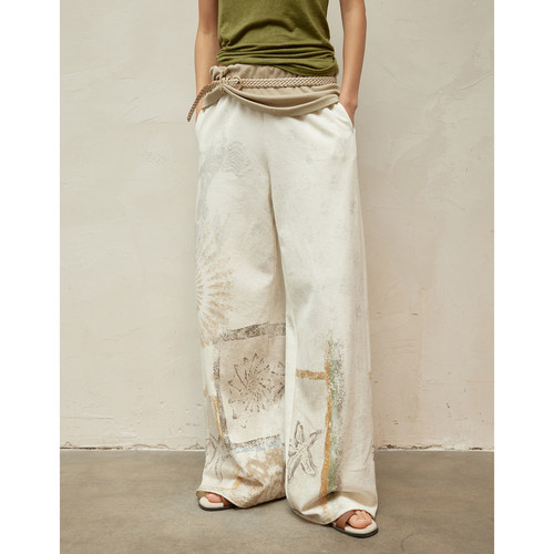 现货yigenanaya同款 SQUARE CIRCLE 方圆感吊坠裙摆裙裤卫裤长裤