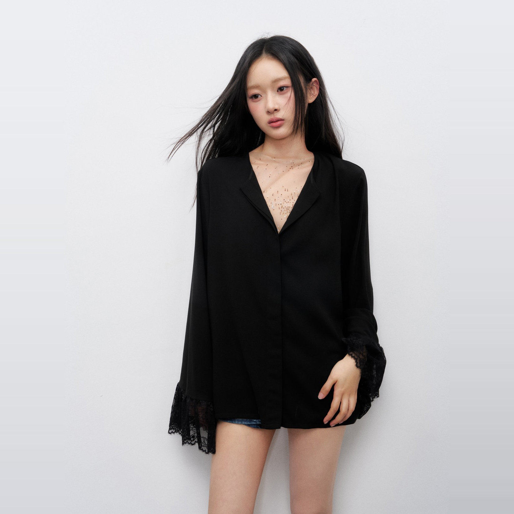 IA WARM AID ING 25ss "一眼着迷"随性蕾丝衬衫,女装/女士精品,时尚套装,淘宝优惠券,粉丝福利购,淘宝优惠卷