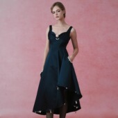 连衣裙礼服 25新款 LIU 吊带飘带开衩长款 CAMEY