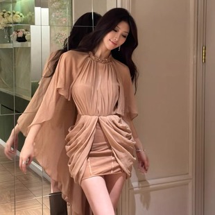 Sheer Luck 25AW Amara挂脖披肩连衣裙