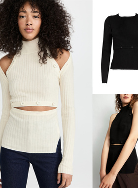 【国现】Christopher Esber 新黑色纽扣多种穿法可拆卸针织衫