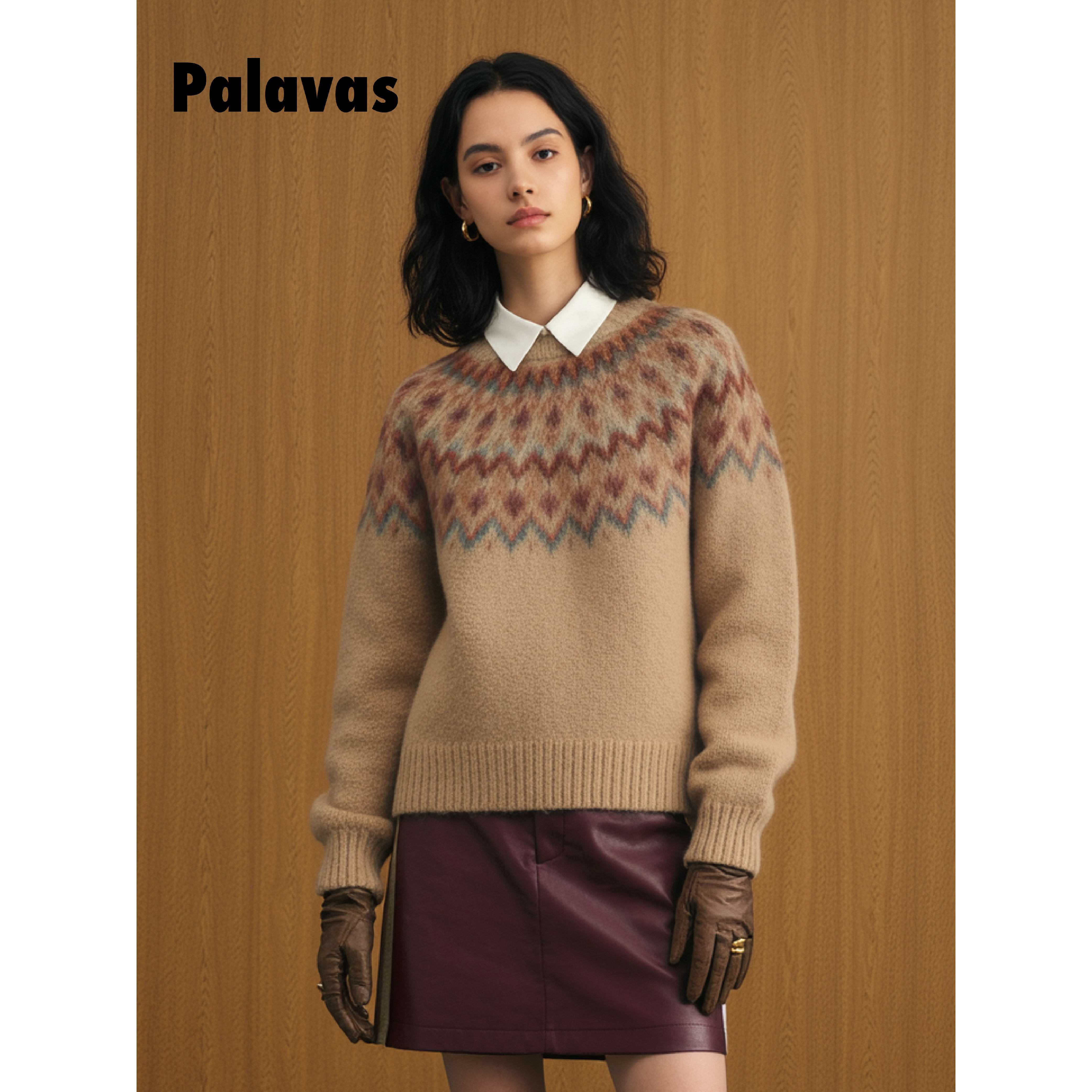 【新品】Palavas圣日尔曼暖阳针织上衣秋冬费尔岛女慵懒百搭原创,女装/女士精品,时尚套装,淘宝优惠券,粉丝福利购,淘宝优惠卷